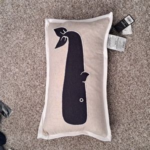 Whale decorative pillow- NWT